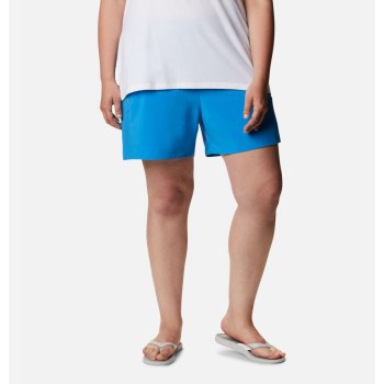 Columbia PFG Tidal II Plus Size, Pantalones Cortos Azur Azules Para Mujer | 792613-HLK